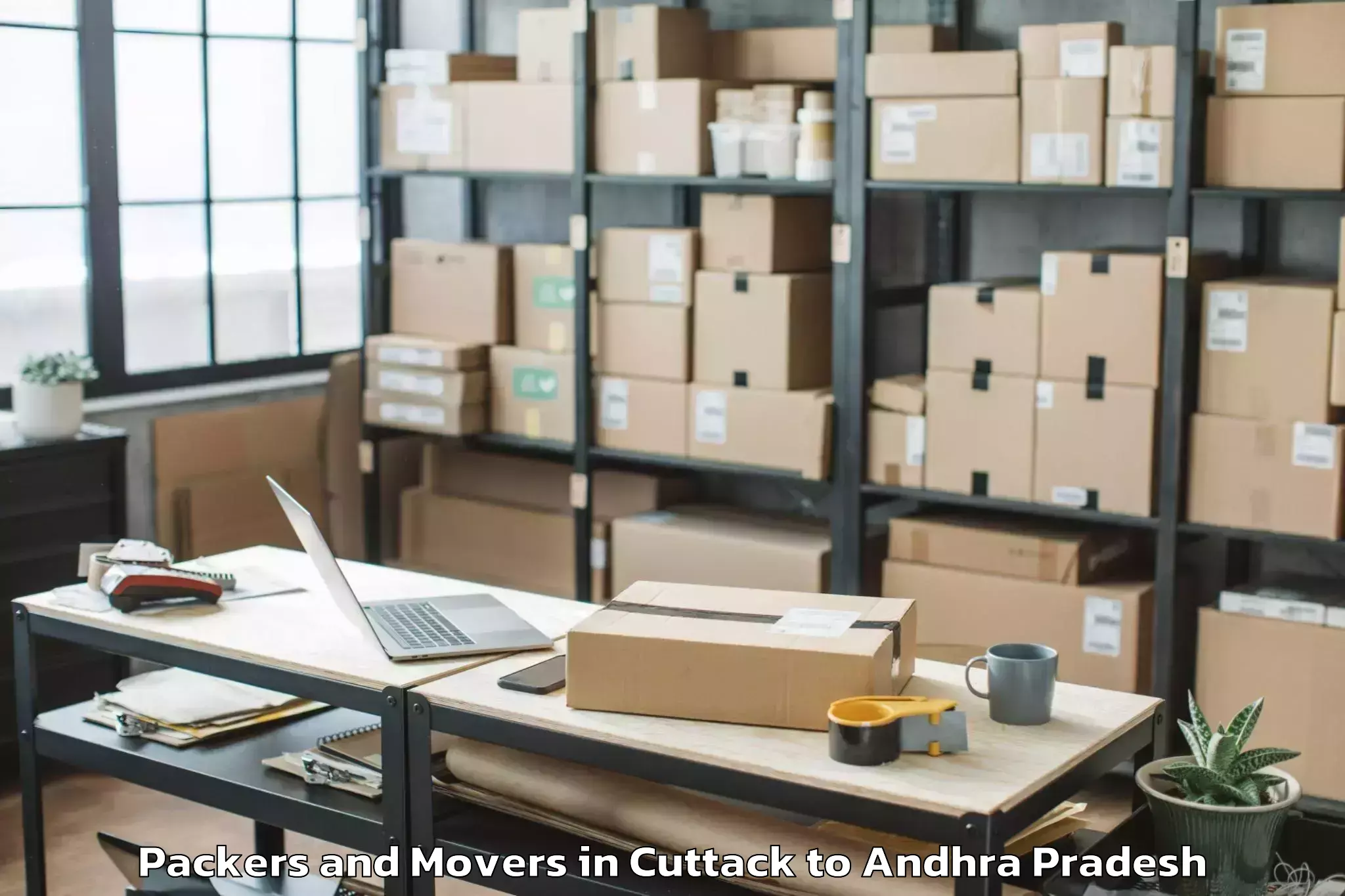 Cuttack to Medikonduru Packers And Movers